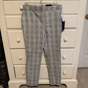 Jules & Leopold Women’s Plaid Dress Pants - Black and White
